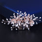 Myra - Floral Bridal Hair Comb - Available in Silver, Rose Gold and Yellow Gold