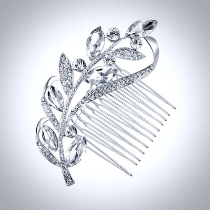"Dana" - Crystal Bridal Hair Comb - Available in Silver and Gold