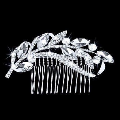 "Dana" - Crystal Bridal Hair Comb - Available in Silver and Gold