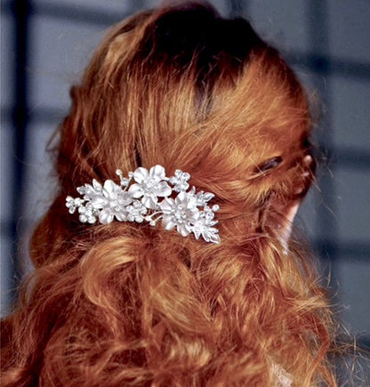 "Giulia" - Crystal Bridal Hair Comb - Available in Gold and Silver