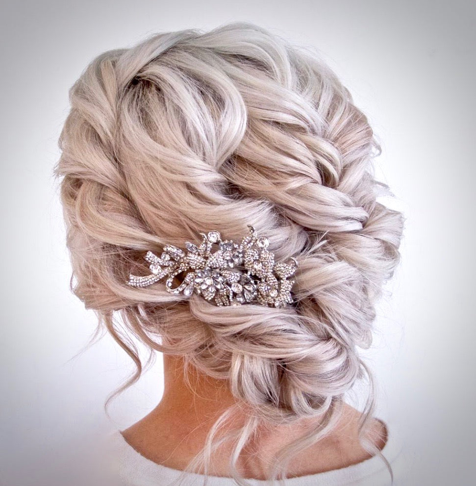 "Auna" - Crystal Bridal Hair Comb