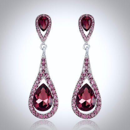 Lorna - Crystal Bridal Earrings - More colors available