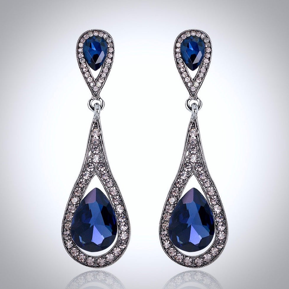 Lorna - Crystal Bridal Earrings - More colors available