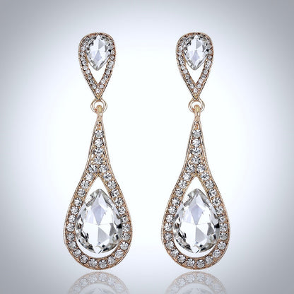 Lorna - Crystal Bridal Earrings - More colors available