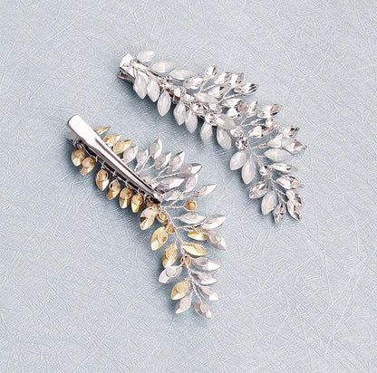 "Laverne" -  Opal Bridal/Bridesmaid Hair Clips