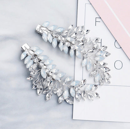 "Laverne" -  Opal Bridal/Bridesmaid Hair Clips