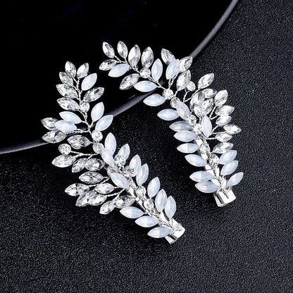"Laverne" -  Opal Bridal/Bridesmaid Hair Clips