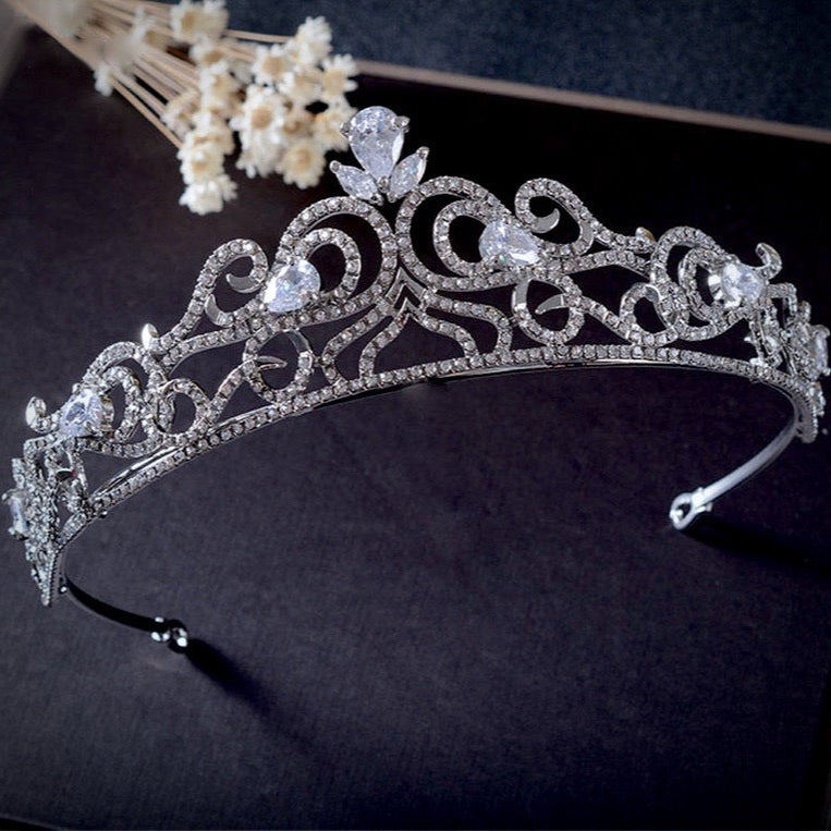 Brielle - Cubic Zirconia Bridal Tiara