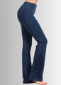 Mineral Washed Bootcut Jeggings Crochet DetaiL