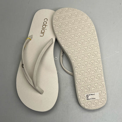 COBIAN Nia's Bounce Synthetic Leather Sandals Women's Sz 8, EU 38.5 Cream NIA25-110-8