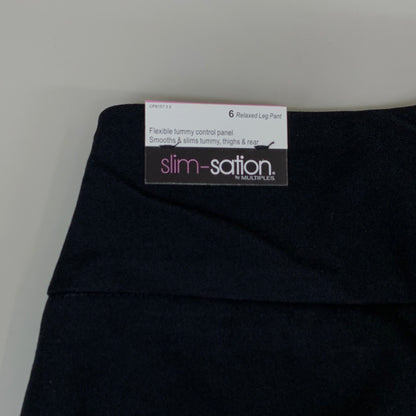 MULTIPLES Relaxed Leg Pant  Petite Women's Sz 6 Black