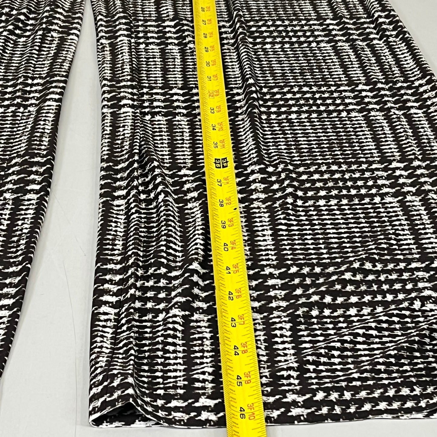 NORMA KAMALI High Waist Pleat Pant Women's Sz XXS/28 Chocolate Glenn Plaid Tweed