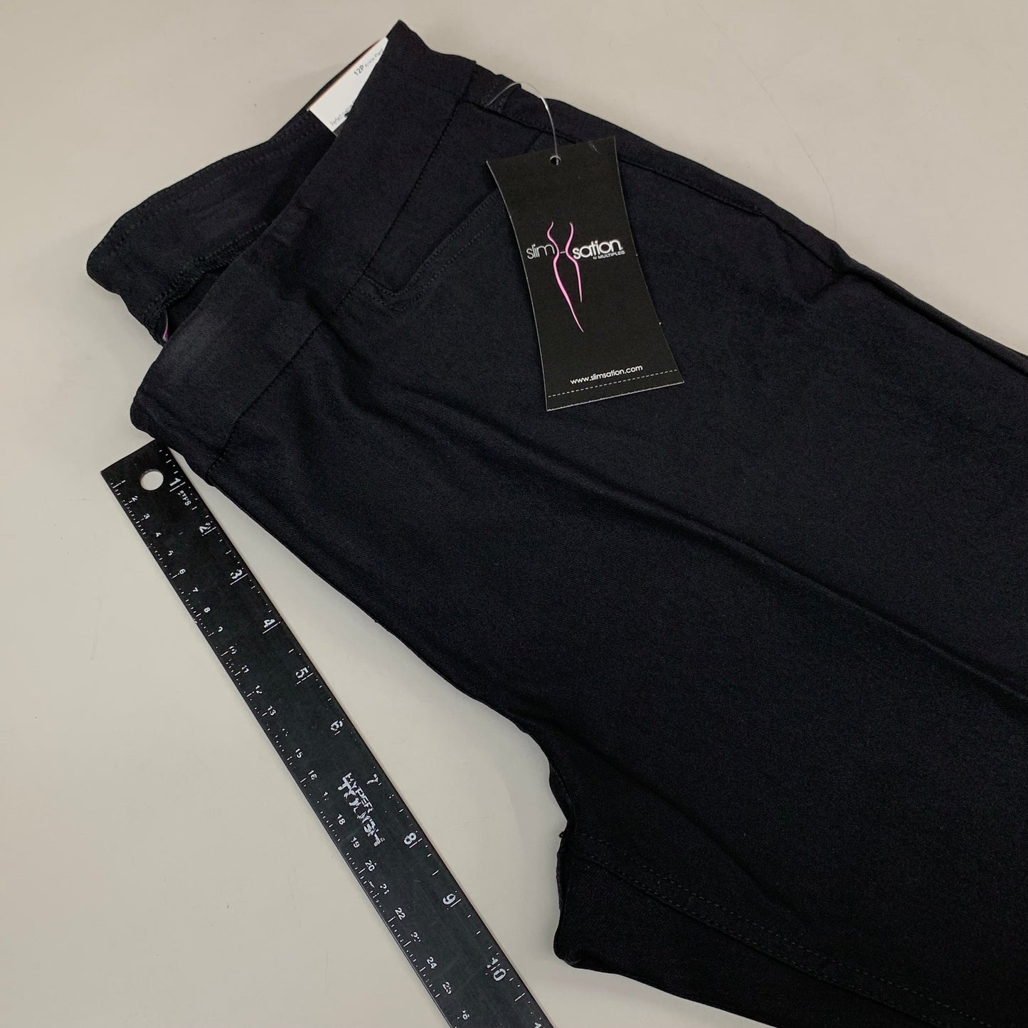 MULTIPLES Ankle Pants Petite Women's Sz 12P Black
