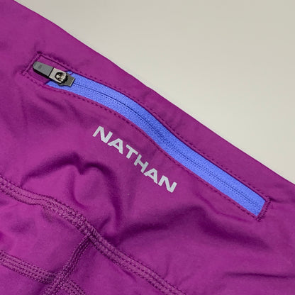 NATHAN Interval 3" Inseam Bike Short Women's Plum Size XL NS51040-70030-XL
