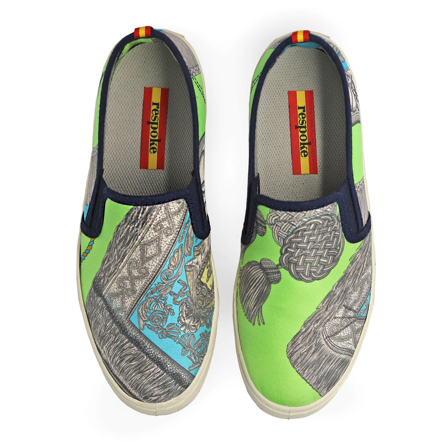 CAVALERIE Turquoise/Lime Sneaker