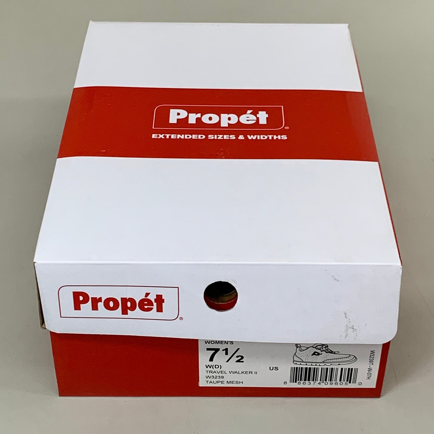PROPET Travel Walker II Sneaker Shoes Women's SZ 7.5 Taupe Mesh W3239T-W-07H