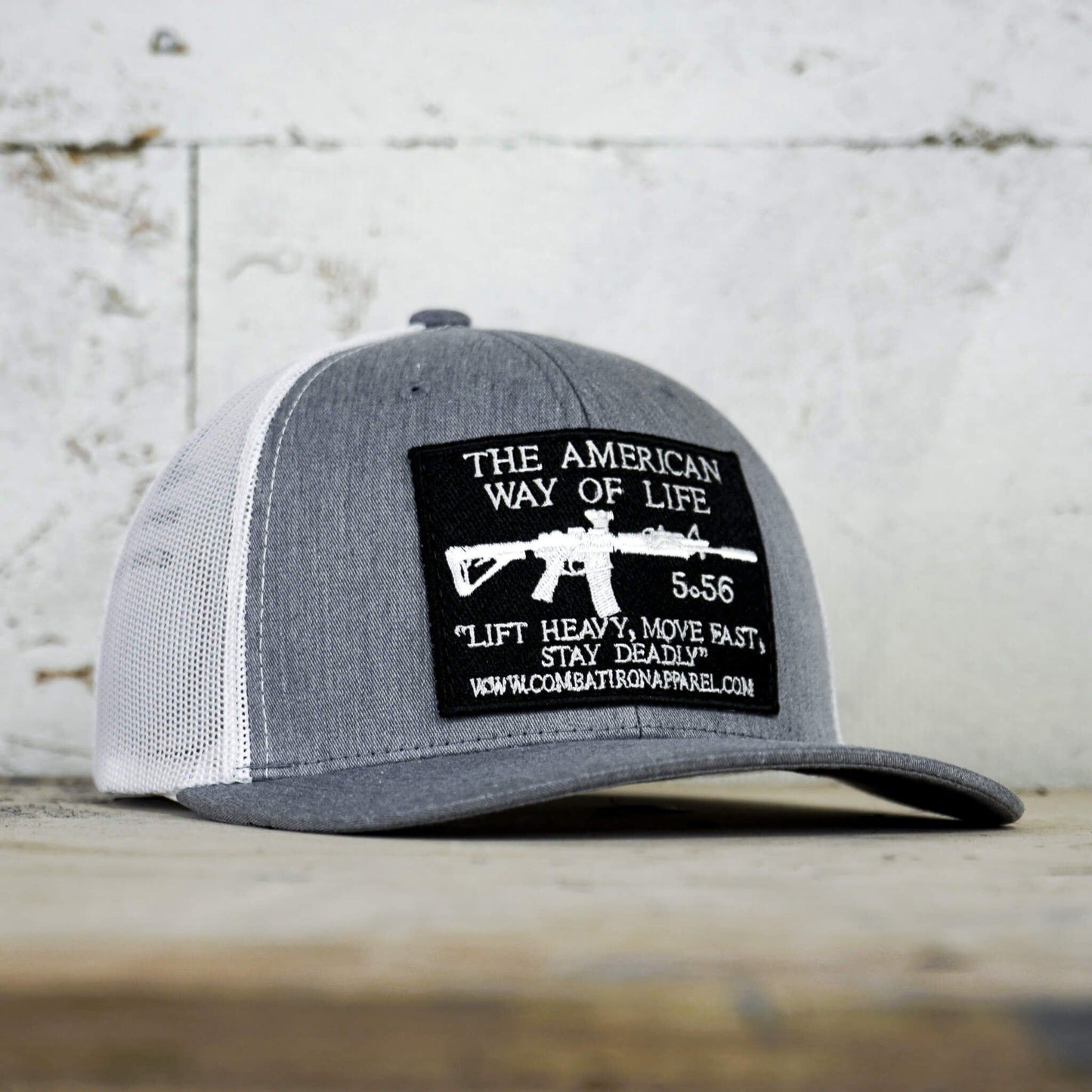 American Way Of Life 5.56 Black Patch Edition Mid-Profile Mesh Snapback