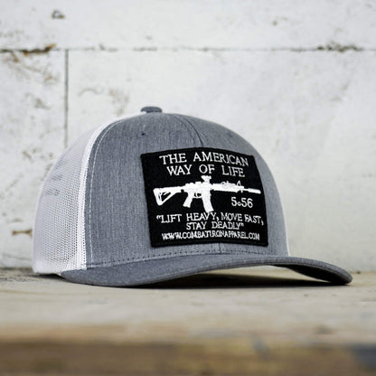 American Way Of Life 5.56 Black Patch Edition Mid-Profile Mesh Snapback