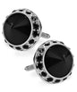 Vittorio Vico Large Bling Colorstone Cufflinks: CL15XX Series