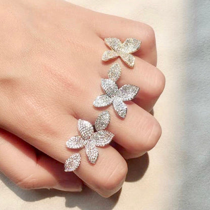 "Zinnia" - Cubic Zirconia Bridal Jewelry Set - Available in Silver, Rose Gold and Yellow Gold