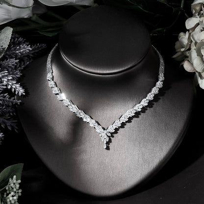 Seychelles - Silver Cubic Zirconia Bridal Three-Piece Jewelry Set