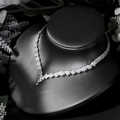 Seychelles - Silver Cubic Zirconia Bridal Three-Piece Jewelry Set