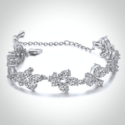 Willa - Cubic Zirconia Bridal Bracelet - Available in Silver and Rose Gold