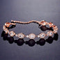 Alexa - Cubic Zirconia Bridal Bracelet - Available in Silver, Rose Gold and Yellow Gold