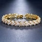 Harmony - Cubic Zirconia Bridal Bracelet - Available in Silver, Rose Gold and Yellow Gold