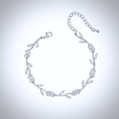 Bethany - Cubic Zirconia Bridal Bracelet - Available in Silver, Rose Gold and Yellow Gold