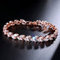 Rebecca - Cubic Zirconia Bridal Bracelet - Available in Silver, Rose Gold and Yellow Gold