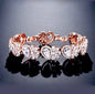 Maureen - Cubic Zirconia Bridal Bracelet - Available in Rose Gold and Silver