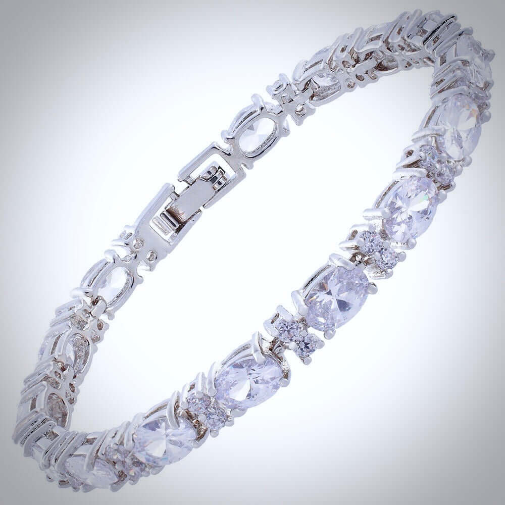 "Adelaide" - Cubic Zirconia Bridal Bracelet