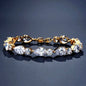 Colette - Cubic Zirconia Bridal Bracelet - Available in Silver, Rose Gold and Yellow Gold