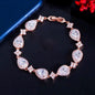 Kay - Cubic Zirconia Bridal Bracelet - Available in Silver, Rose Gold and Yellow Gold