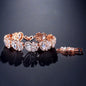 Maureen - Cubic Zirconia Bridal Bracelet - Available in Rose Gold and Silver