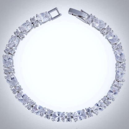 "Adelaide" - Cubic Zirconia Bridal Bracelet