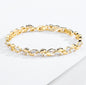 "Jill" - Cubic Zirconia Bridal Bracelet - Available in Silver, Rose Gold and Yellow Gold