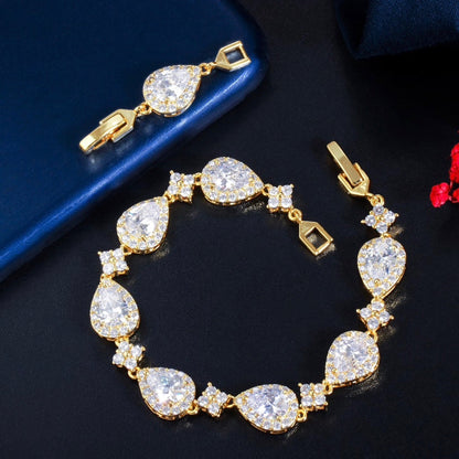 Kay - Cubic Zirconia Bridal Bracelet - Available in Silver, Rose Gold and Yellow Gold