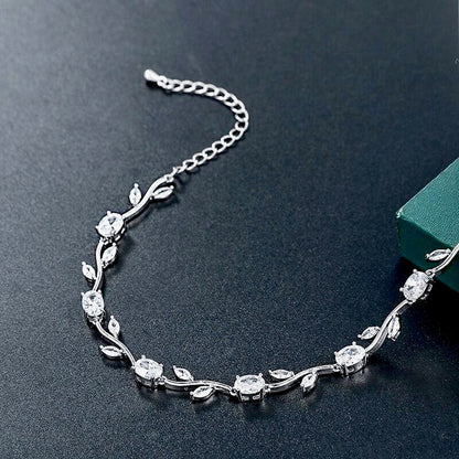 Bethany - Cubic Zirconia Bridal Bracelet - Available in Silver, Rose Gold and Yellow Gold