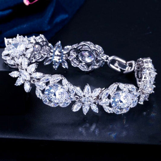 Elysia - Cubic Zirconia Bridal Bracelet