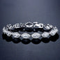 "Adley" - Cubic Zirconia Bridal Bracelet - Available in Silver, Rose Gold and Yellow Gold