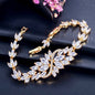 Luana - Cubic Zirconia Bridal Bracelet - Available in Yellow Gold, Silver and Rose Gold