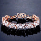 Jessica - Cubic Zirconia Bridal Bracelet - Available in Silver, Rose Gold and Yellow Gold