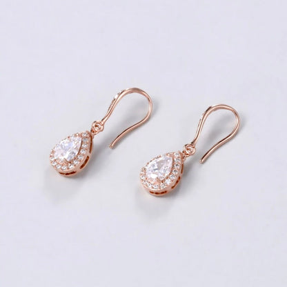 Raïsa - CZ Bridal Bracelet and Earrings Set - Available in Silver, Rose Gold and Yellow Gold