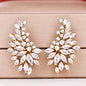 LeAnn - Cubic Zirconia Bridal Climber Earrings - Available in Silver, Rose Gold and Yellow Gold