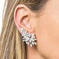 LeAnn - Cubic Zirconia Bridal Climber Earrings - Available in Silver, Rose Gold and Yellow Gold