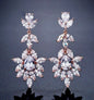 "Aleandra" - Cubic Zirconia Bridal Earrings - Available in Silver and Rose Gold