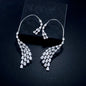 Naissa - Silver CZ Bridal Ear Cuff Earrings
