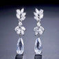 Gemma - Cubic Zirconia Bridal Earrings - Available in Rose Gold, Silver and Yellow Gold